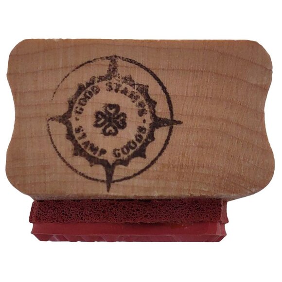 Scuba Diver Design - Red Rubber & Wood Block By Good Stamps - Picture 4 of 5